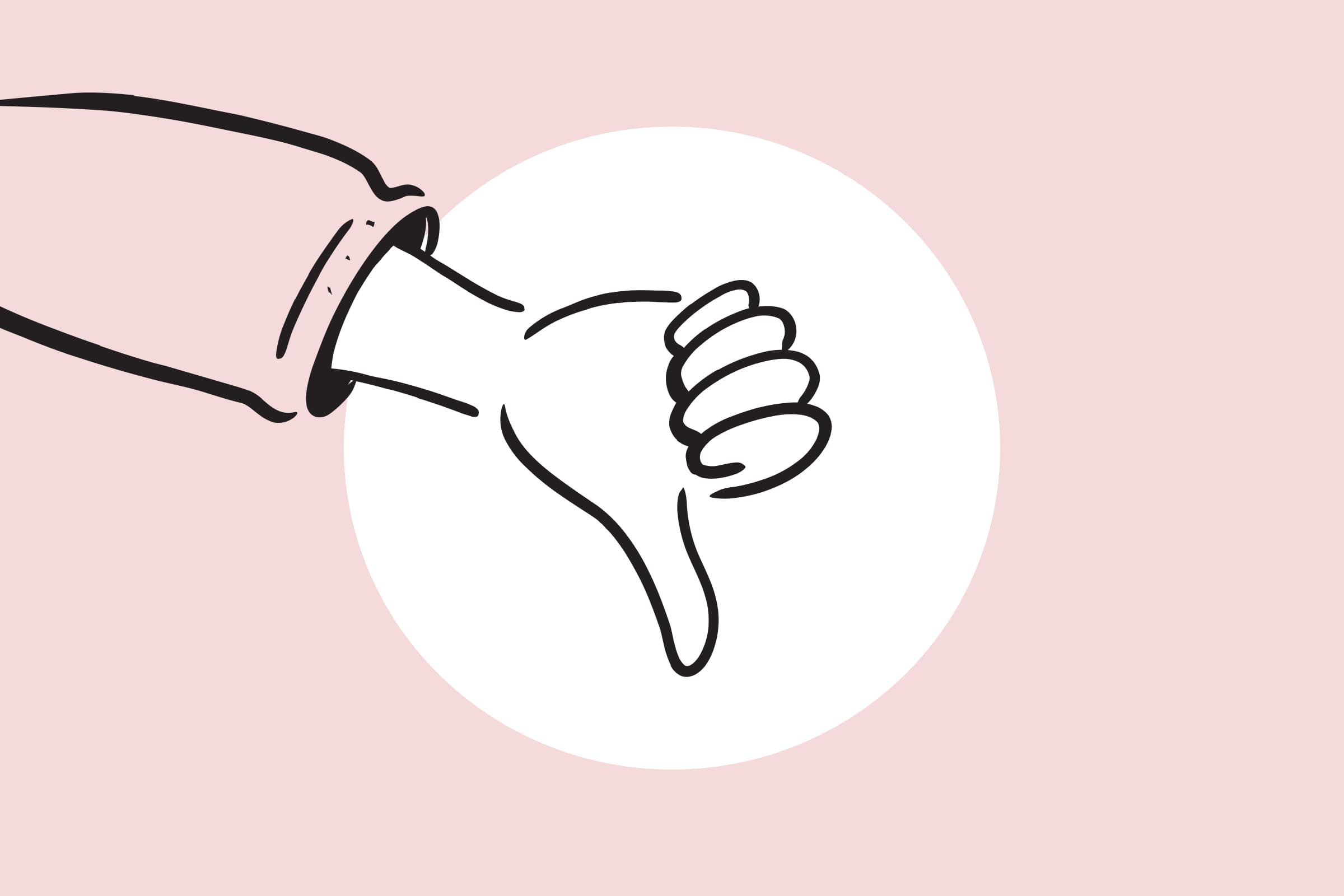 Thumbs down